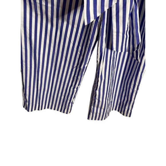 J Crew V-neck Jumpsuit in Striped Cotton Poplin - Picture 4 of 6